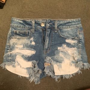 American Eagle Distressed Jean Shorts